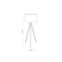 Lampa podłogowa TK-Lighting TREVISO TKL5039 kolor - sosna - czarny styl Nowoczesny  Klasyczny