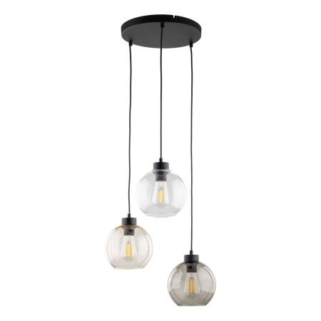 Lampa wisząca TK-Lighting CUBUS TKL2831  Lampa sufitowa kolor - czarny - transparentny styl Nowoczesny