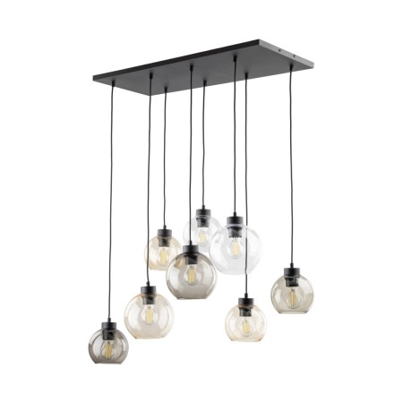Lampa wisząca TK-Lighting CUBUS TKL2834  Lampa sufitowa kolor - czarny - transparentny styl Nowoczesny  Glamour