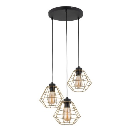 Lampa wisząca TK-Lighting DIAMOND TKL4451  Lampa sufitowa kolor - czarny - złoty styl Nowoczesny  Industrialny