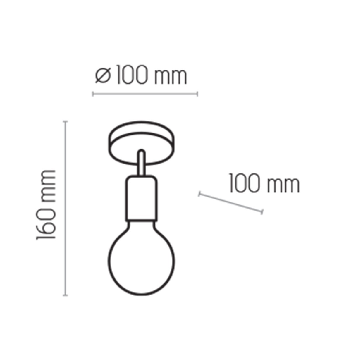 Lampa sufitowa TK-Lighting RETRO TKL1901 kolor -  styl Loftowy