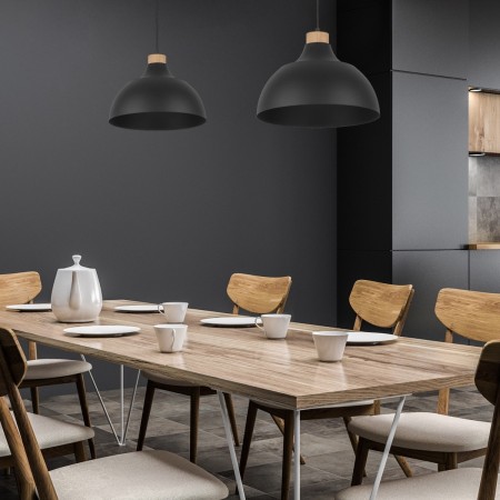 Lampa wisząca TK-Lighting CAP TKL2071  Lampa sufitowa kolor - sosna - czarny styl Nowoczesny  Rustykalny