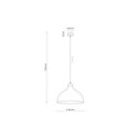 Lampa wisząca TK-Lighting CAP TKL2070  Lampa sufitowa kolor - biały - sosna styl Nowoczesny  Skandynawski