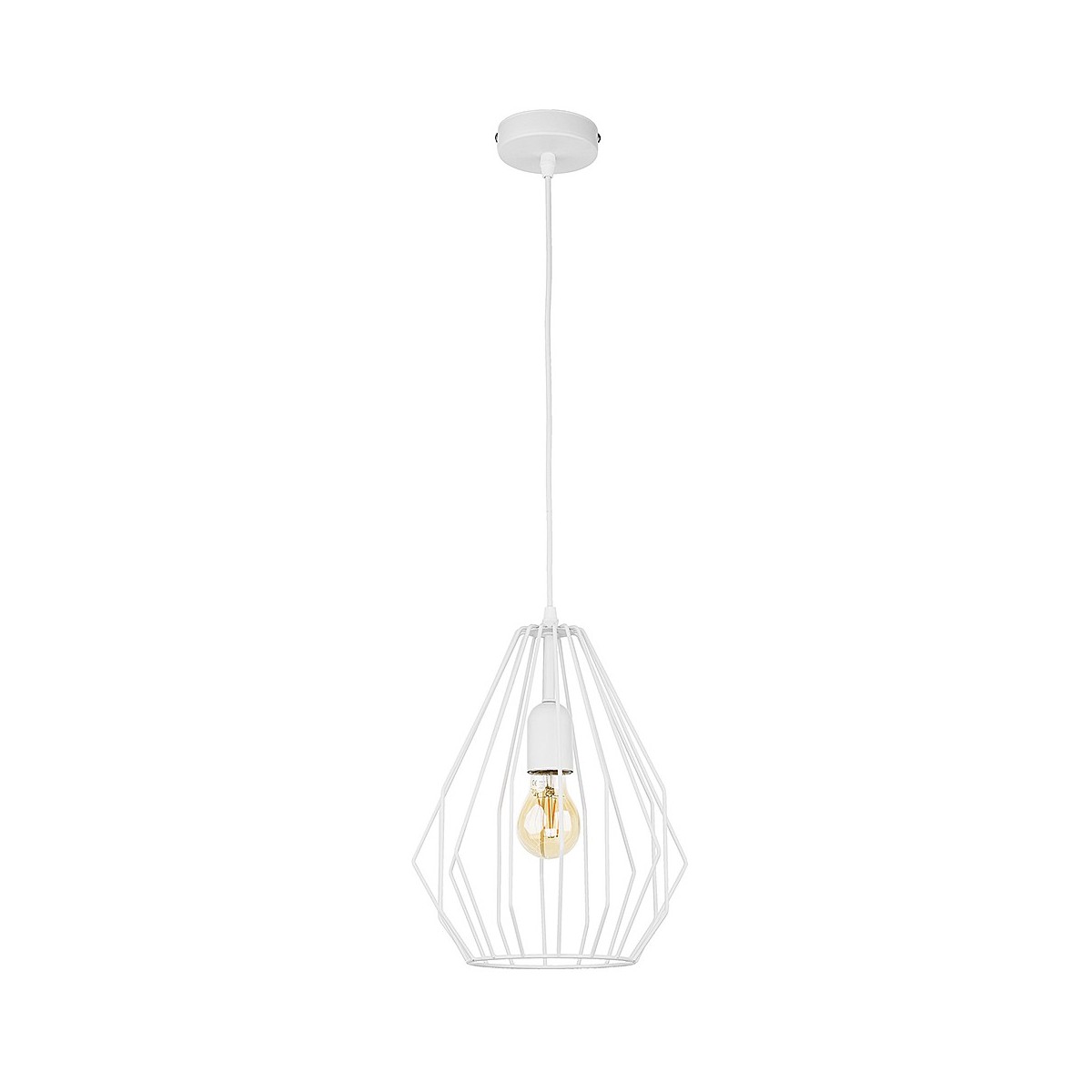 Lampa wisząca TK-Lighting BRYLANT TKL2223 kolor - biały styl Nowoczesny  Industrialny