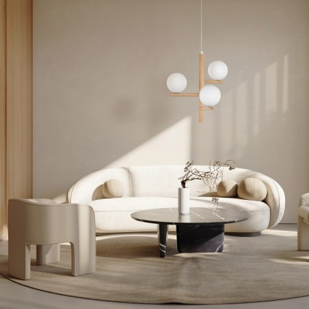 Lampa wisząca TK-Lighting ESTERA TKL6799  Lampa sufitowa kolor - sosna - czarny styl Nowoczesny  Skandynawski