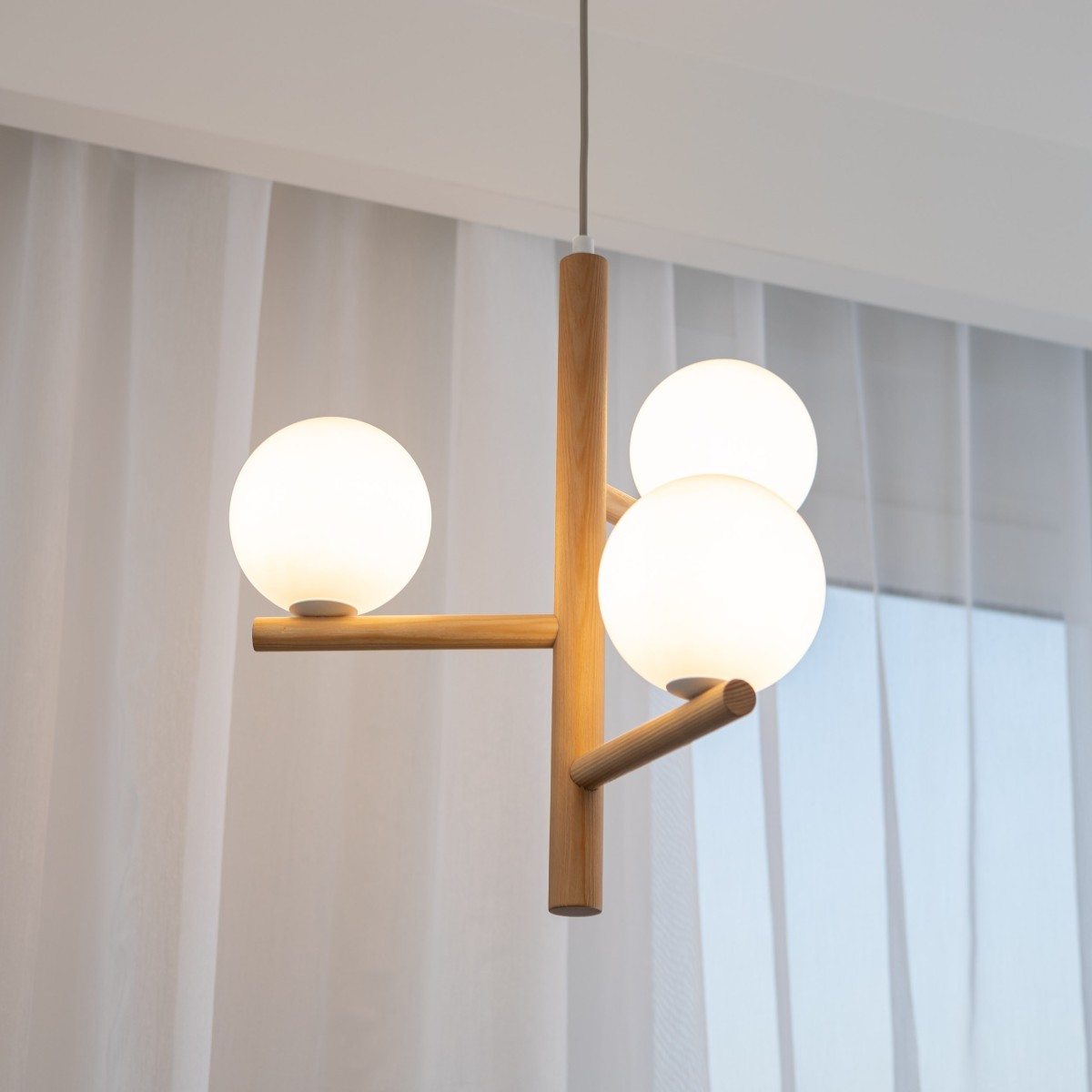 Lampa wisząca TK-Lighting ESTERA TKL6799  Lampa sufitowa kolor - sosna - czarny styl Nowoczesny  Skandynawski