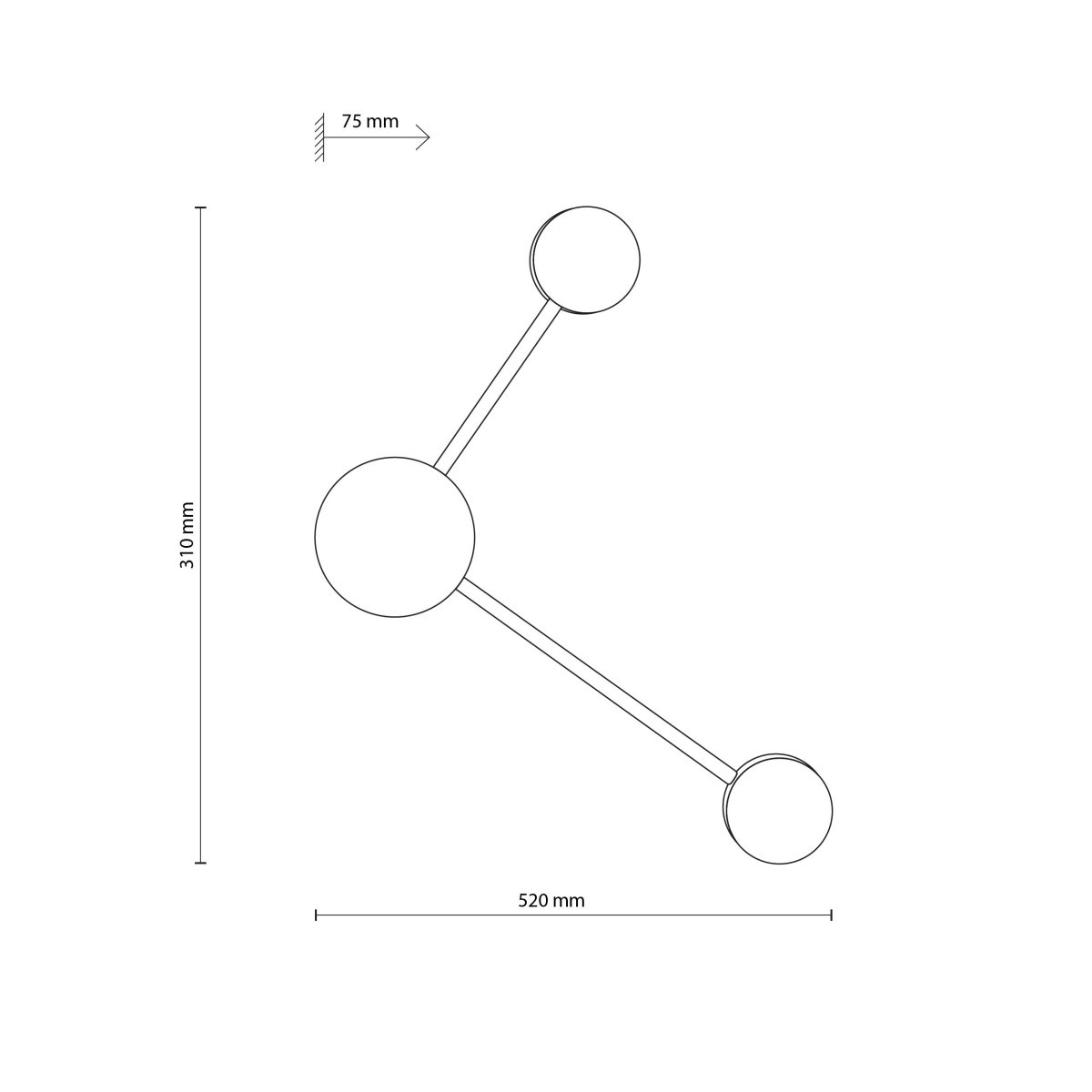 Lampa sufitowa TK-Lighting AVIA TKL6808  Lampa ścienna kolor - czarny styl Nowoczesny  Industrialny