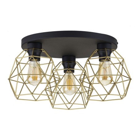 Lampa sufitowa TK-Lighting GALAXY TKL3458 kolor - czarny - złoty styl Loftowy
