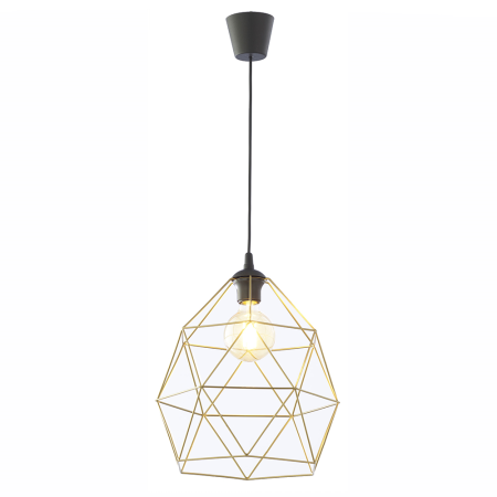 Lampa wisząca TK-Lighting GALAXY TKL3457 kolor - czarny - złoty styl Loftowy