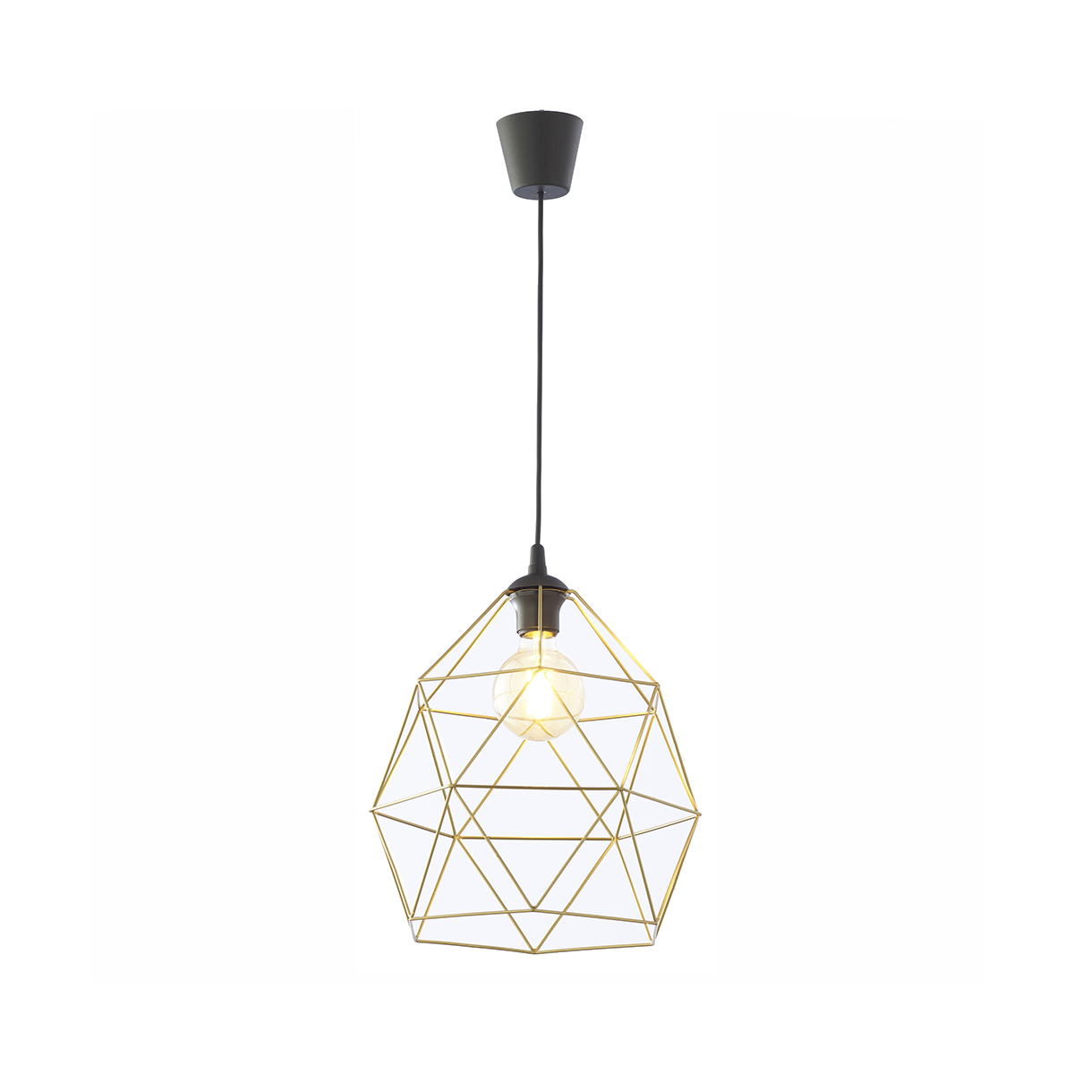 Lampa wisząca TK-Lighting GALAXY TKL3457 kolor - czarny - złoty styl Loftowy