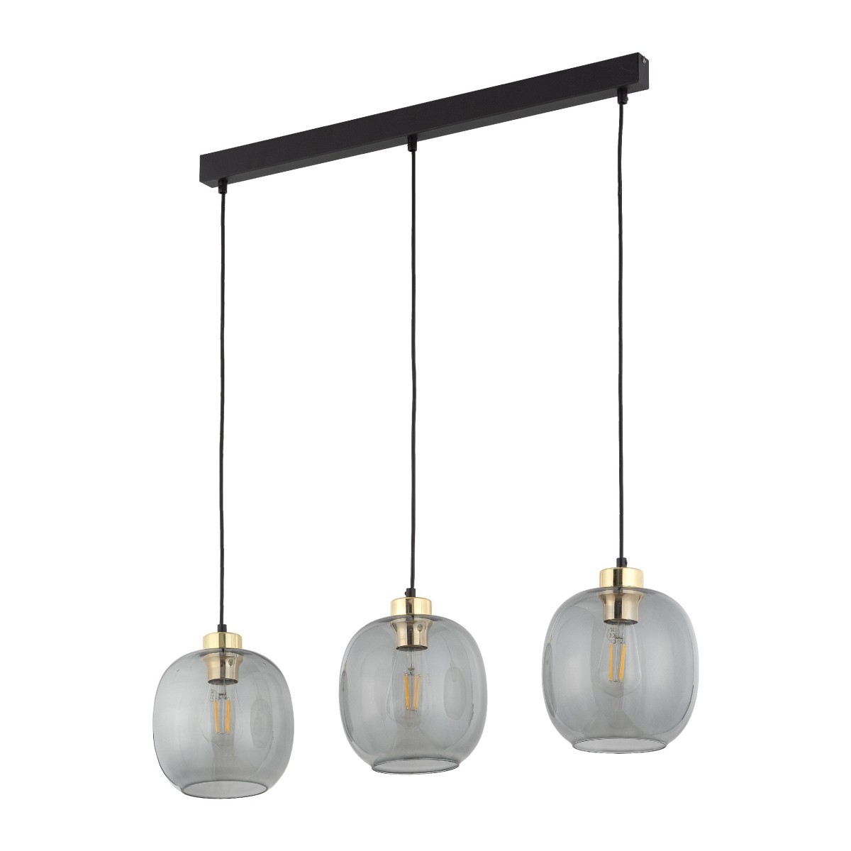 Lampa wisząca TK-Lighting OMEGA TKL4574  Lampa sufitowa kolor - czarny - grafitowy styl Glamour