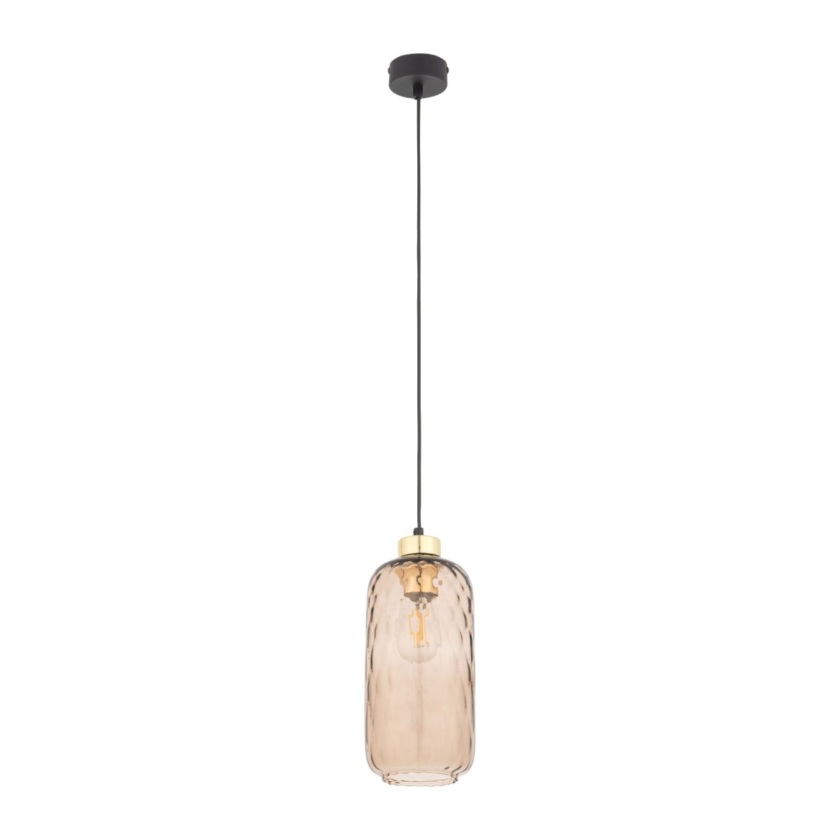 Lampa wisząca TK-Lighting PESCARA TKL4575 kolor - złoty - czarny styl Loftowy