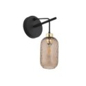 Kinkiet TK-Lighting PESCARA TKL6480 kolor - czarny - bursztynowy styl Glamour