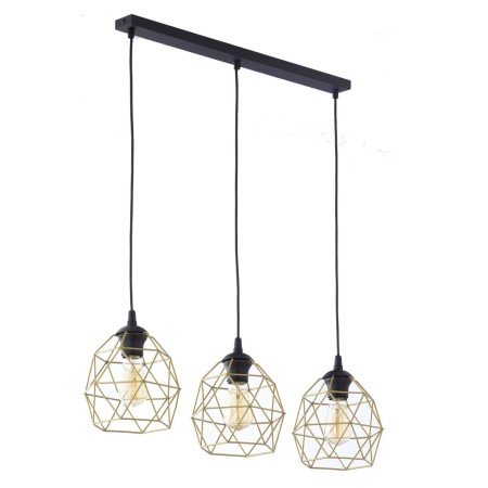 Lampa wisząca TK-Lighting GALAXY TKL3459 kolor - czarny - złoty styl Loftowy