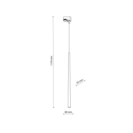 Systemy szynowe TK-Lighting TRACER TKL5750  Lampa wisząca kolor - złoty - czarny styl Nowoczesny  Loftowy