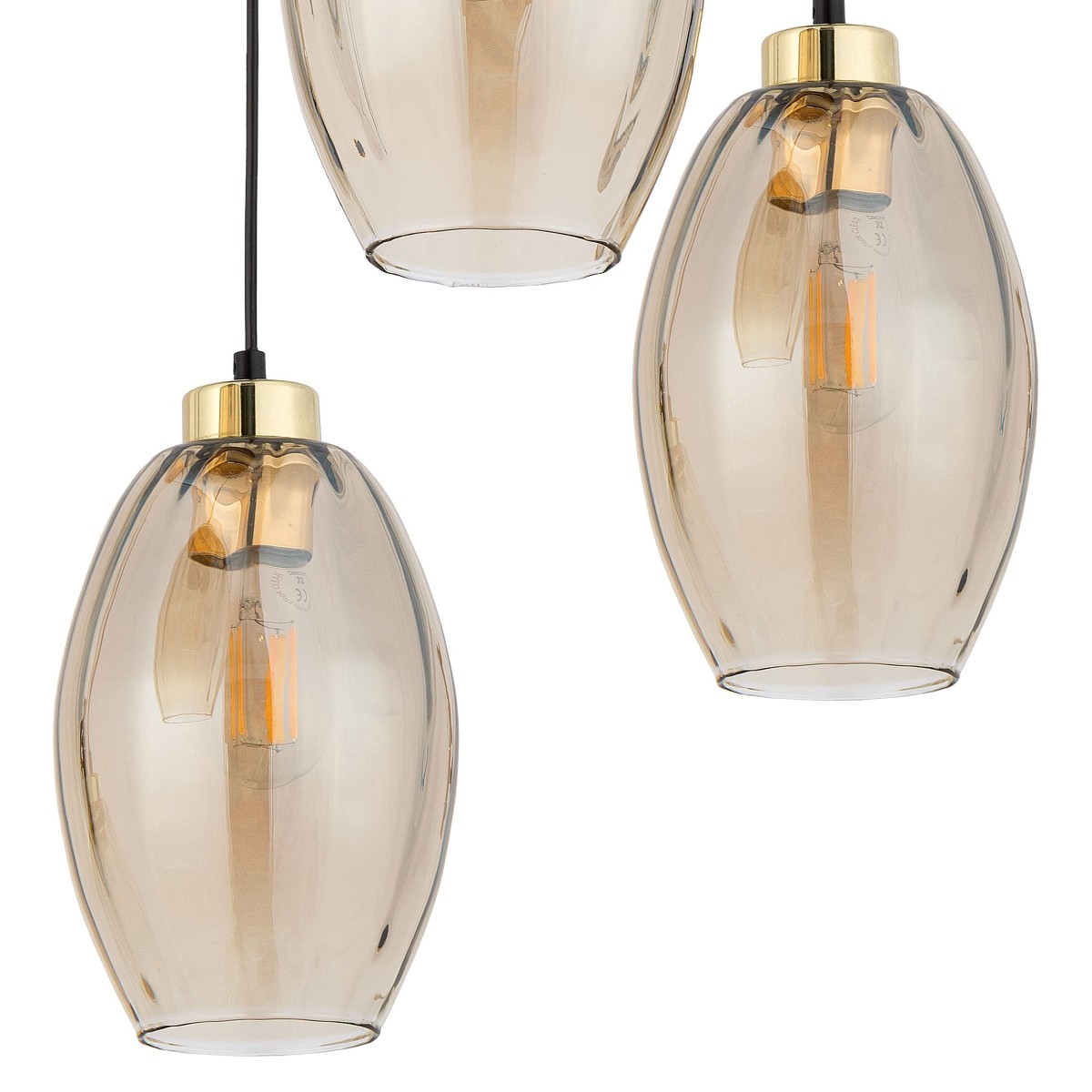 Lampa wisząca TK-Lighting SEBO TKL4634 kolor - złoty - czarny styl Klasyczny