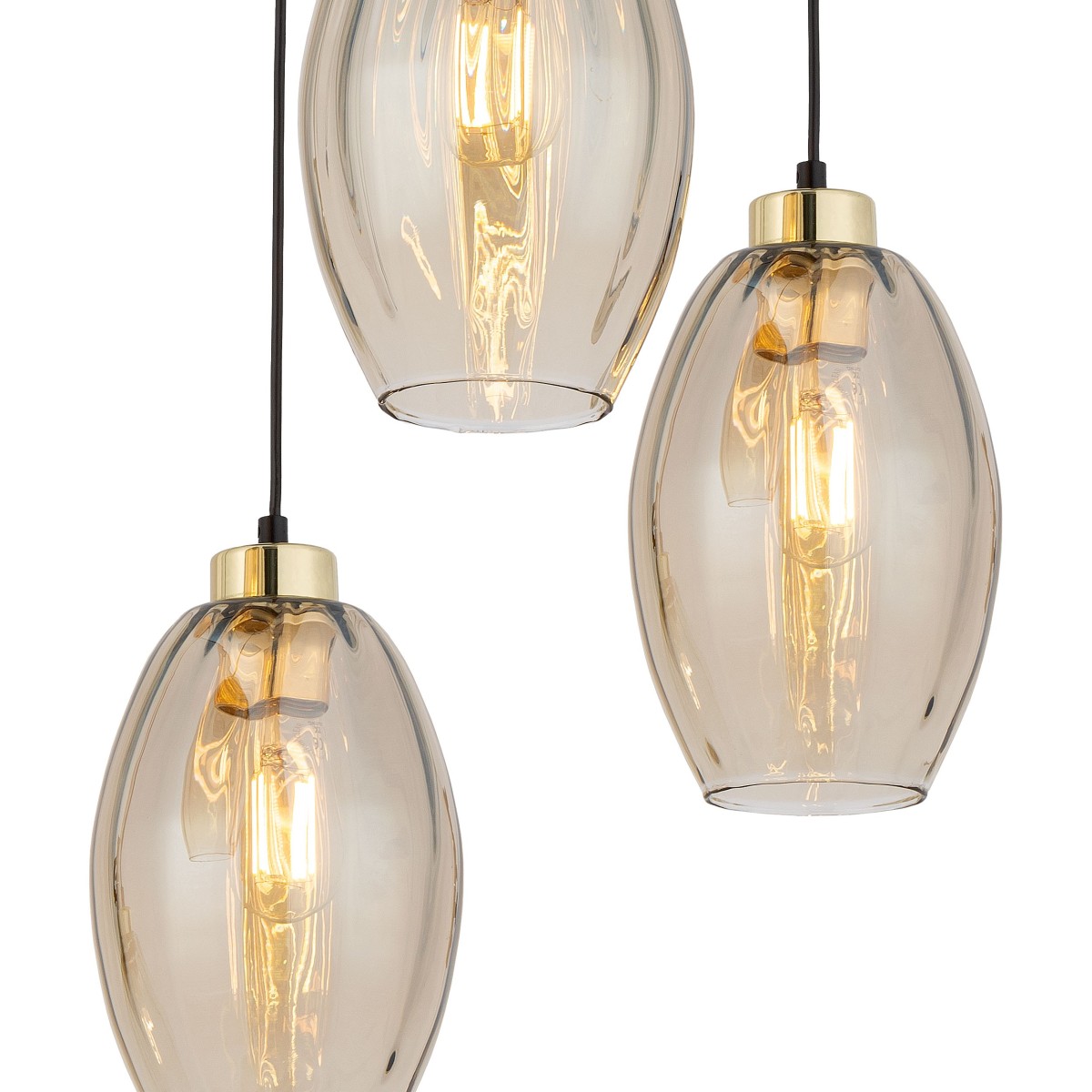 Lampa wisząca TK-Lighting SEBO TKL4634 kolor - złoty - czarny styl Klasyczny