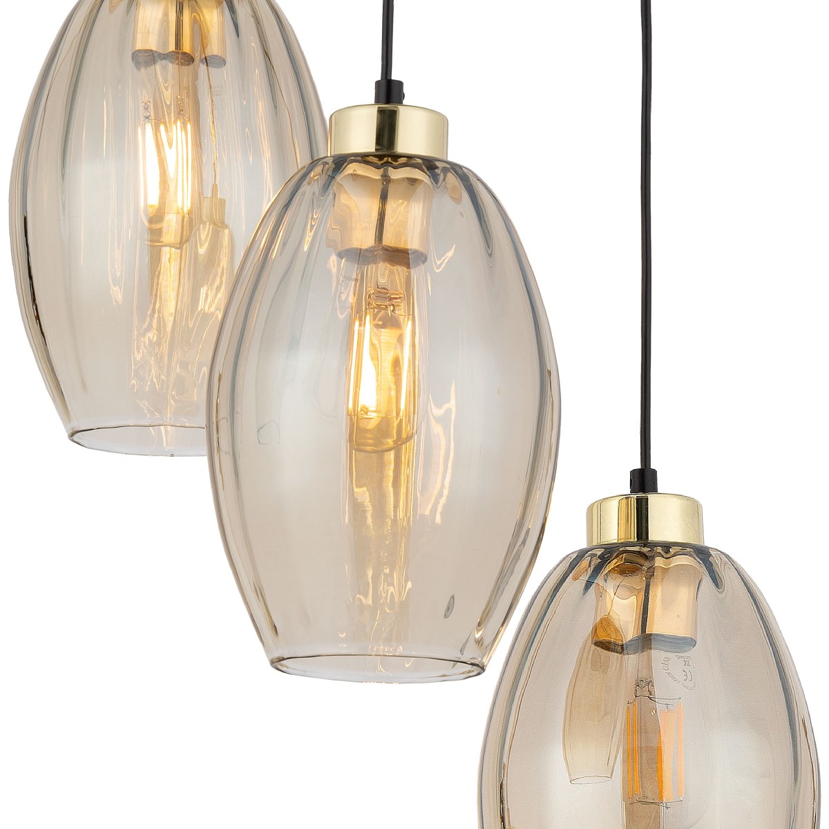 Lampa wisząca TK-Lighting SEBO TKL4634 kolor - złoty - czarny styl Klasyczny