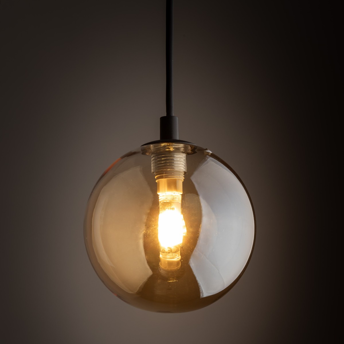 Systemy szynowe TK-Lighting TRACER TKL4928  Lampa sufitowa kolor - czarny - bursztynowy styl Nowoczesny