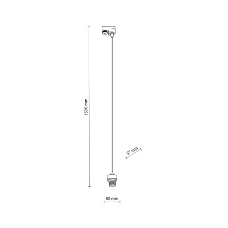 Systemy szynowe TK-Lighting TRACER TKL5758  Lampa wisząca kolor - biały styl Nowoczesny  Loftowy