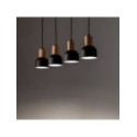 Lampa wisząca TK-Lighting CAIRO TKL4896  Lampa sufitowa kolor - sosna - czarny styl Nowoczesny  Rustykalny