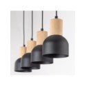 Lampa wisząca TK-Lighting CAIRO TKL4896  Lampa sufitowa kolor - sosna - czarny styl Nowoczesny  Rustykalny