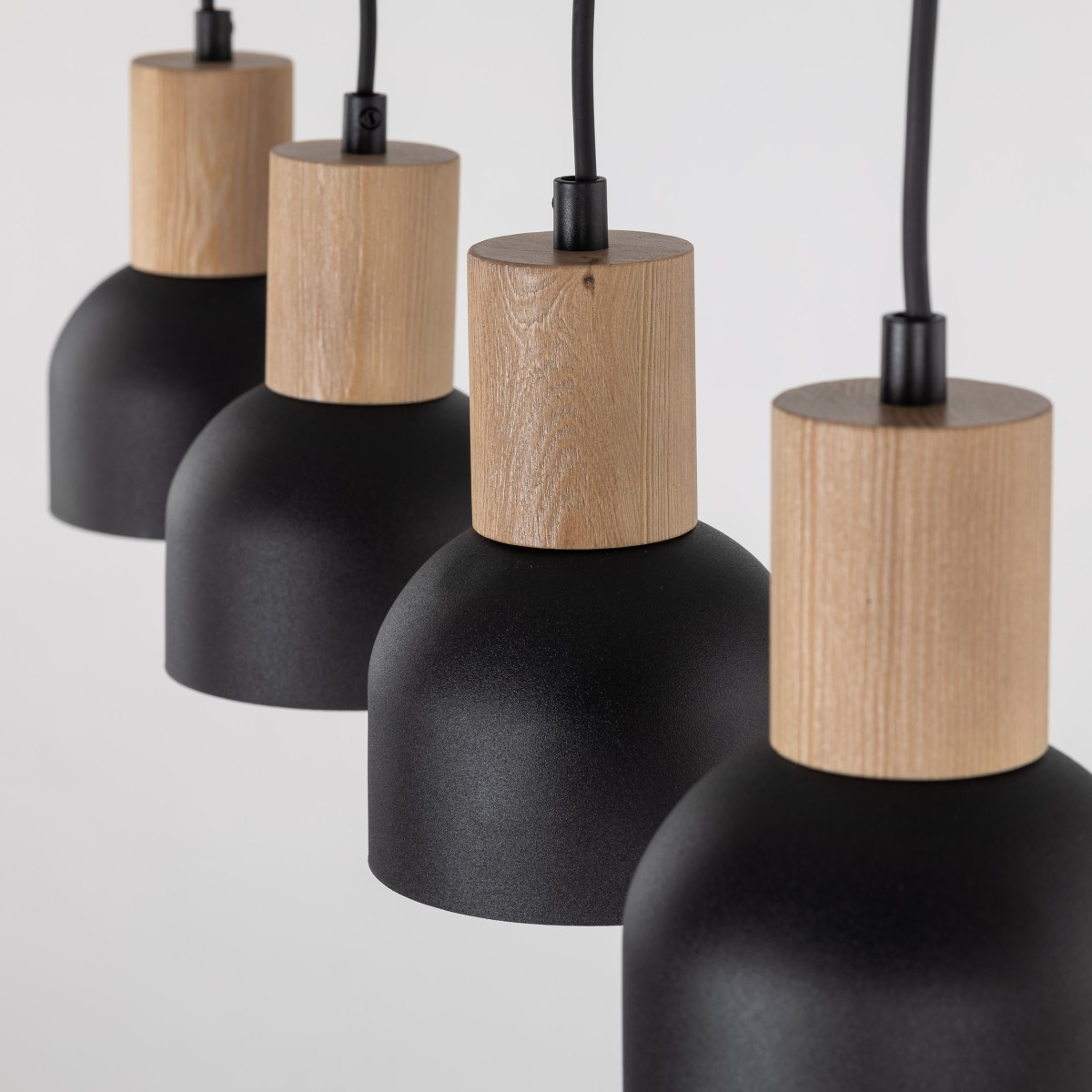 Lampa wisząca TK-Lighting CAIRO TKL4896  Lampa sufitowa kolor - sosna - czarny styl Nowoczesny  Rustykalny