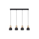 Lampa wisząca TK-Lighting CAIRO TKL4896  Lampa sufitowa kolor - sosna - czarny styl Nowoczesny  Rustykalny