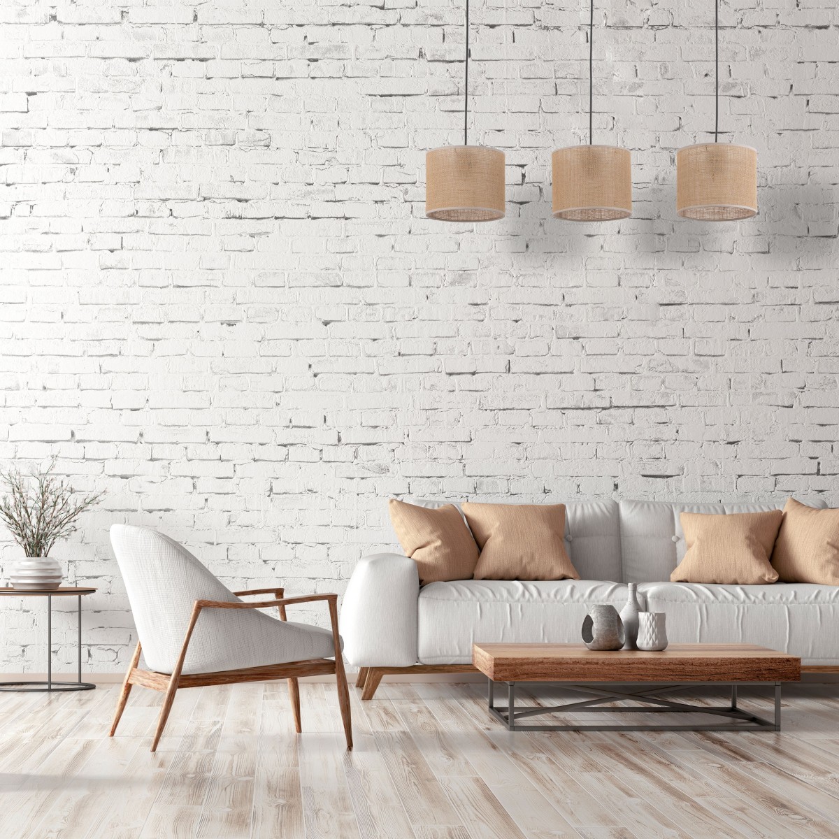 Lampa wisząca TK-Lighting JUTA TKL4597 kolor - czarny - juta styl Boho