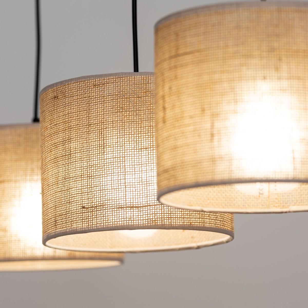 Lampa wisząca TK-Lighting JUTA TKL4597 kolor - czarny - juta styl Boho