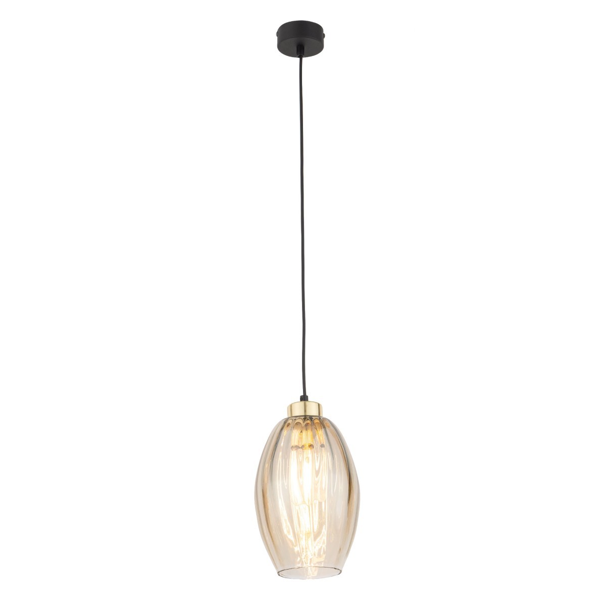 Lampa wisząca TK-Lighting SEBO TKL4633 kolor - złoty - czarny styl Glamour