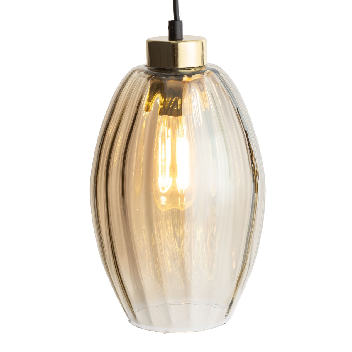Lampa wisząca TK-Lighting SEBO TKL4633 kolor - złoty - czarny styl Glamour
