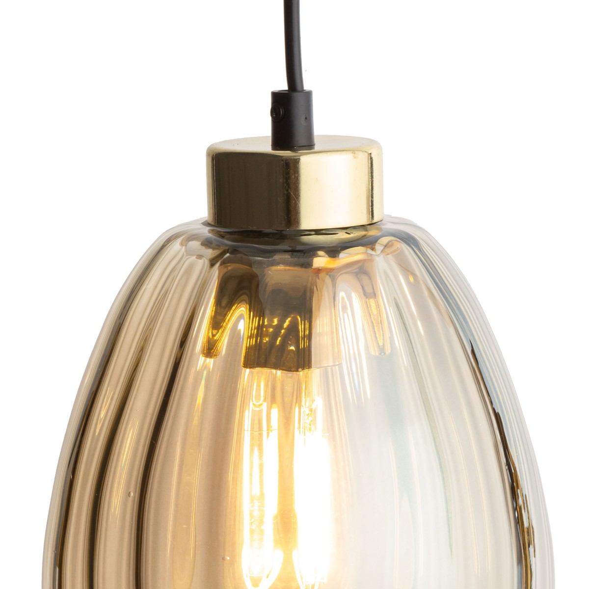 Lampa wisząca TK-Lighting SEBO TKL4633 kolor - złoty - czarny styl Glamour