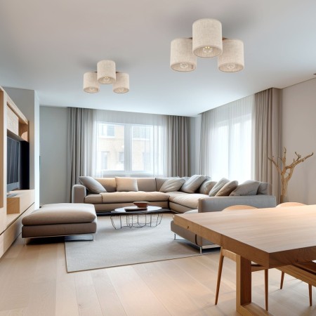 Lampa sufitowa TK-Lighting DEVA TKL6865  Lampa ścienna kolor - sosna - czarny styl Nowoczesny  Klasyczny