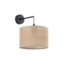 Lampa ścienna TK-Lighting JUTA TKL6858  Kinkiet kolor - czarny - juta styl Nowoczesny  Boho