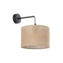 Lampa ścienna TK-Lighting JUTA TKL6858  Kinkiet kolor - czarny - juta styl Nowoczesny  Boho