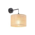 Lampa ścienna TK-Lighting JUTA TKL6858  Kinkiet kolor - czarny - juta styl Nowoczesny  Boho