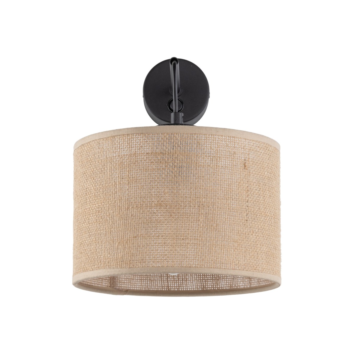Lampa ścienna TK-Lighting JUTA TKL6858  Kinkiet kolor - czarny - juta styl Nowoczesny  Boho