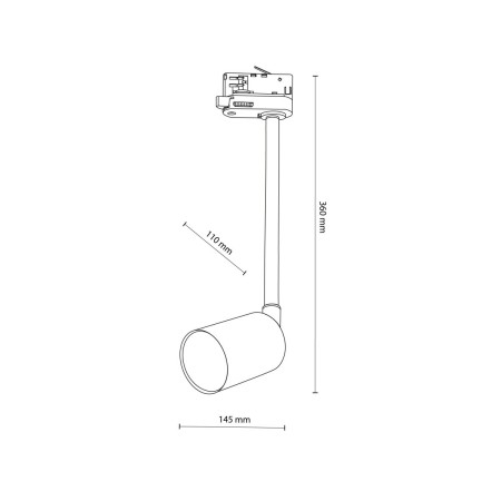 TK-Lighting TRACER TKL4930 kolor - biały styl Nowoczesny  Loftowy