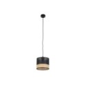 Lampa wisząca TK-Lighting PAGLIA TKL4765 kolor - czarny - rafia styl Nowoczesny  Boho