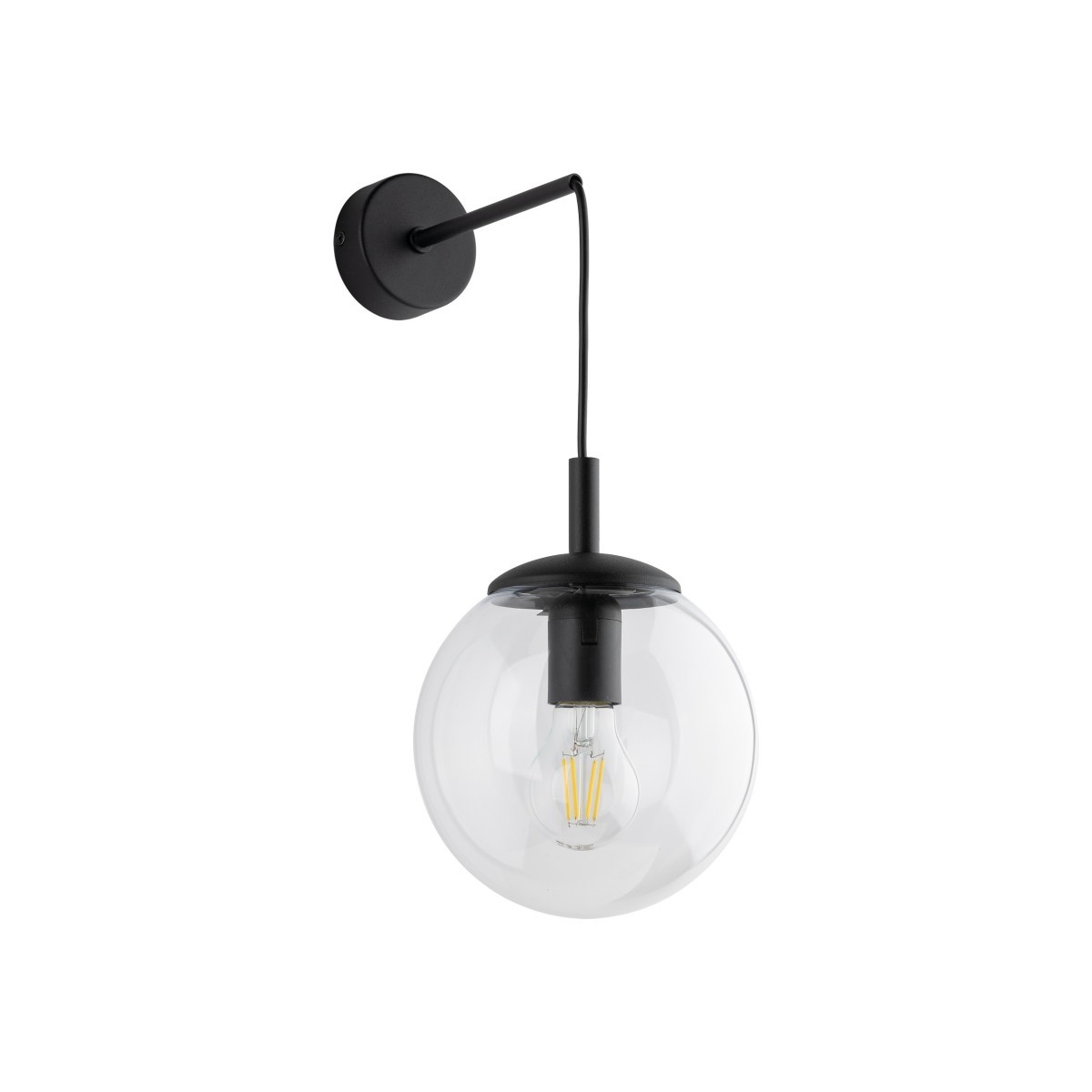 Lampa ścienna TK-Lighting ESME TKL5387  Kinkiet kolor - czarny - transparentny styl Nowoczesny  Loftowy