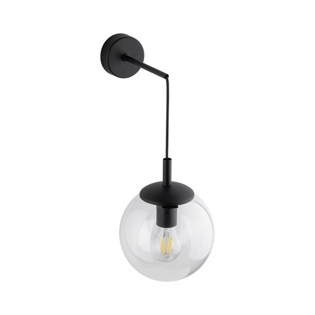Lampa ścienna TK-Lighting ESME TKL5387  Kinkiet kolor - czarny - transparentny styl Nowoczesny  Loftowy