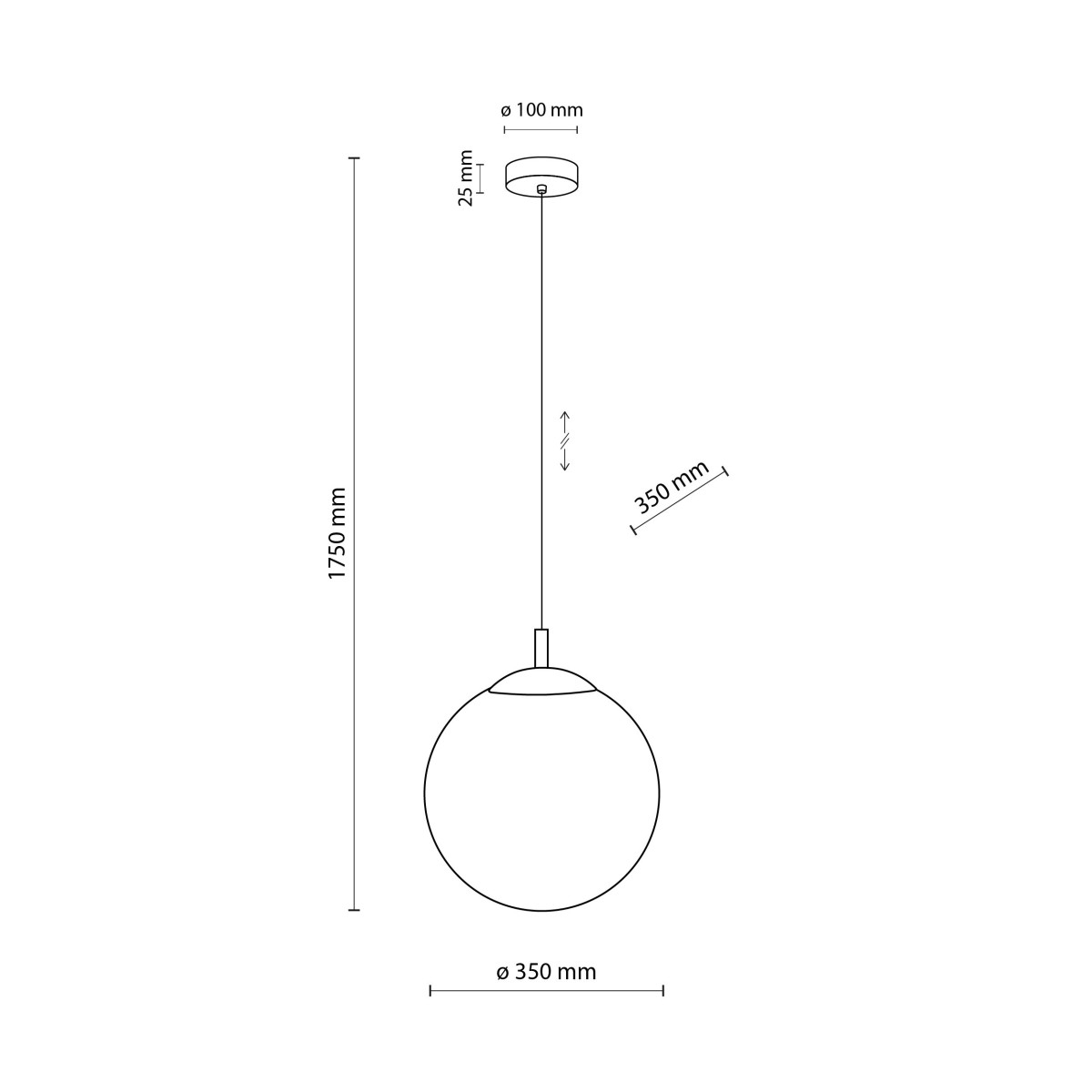Lampa wisząca TK-Lighting ESME TKL5671  Lampa sufitowa kolor - czarny - biały styl Nowoczesny  Skandynawski