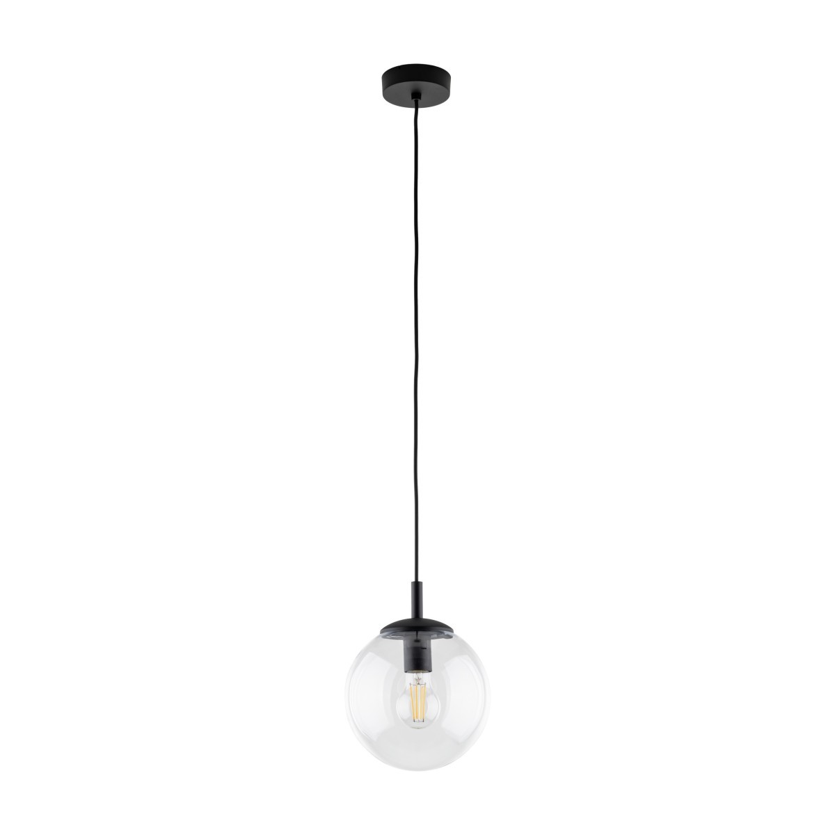 Lampa wisząca TK-Lighting ESME TKL3267  Lampa sufitowa kolor - czarny - transparentny styl Nowoczesny  Klasyczny