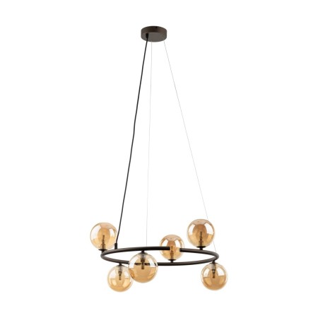 Lampa wisząca TK-Lighting ANABELLE TKL6571  Lampa sufitowa kolor - brązowy - bursztynowy styl Nowoczesny  Skandynawski