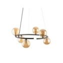 Lampa wisząca TK-Lighting ANABELLE TKL6571  Lampa sufitowa kolor - brązowy - bursztynowy styl Nowoczesny  Skandynawski