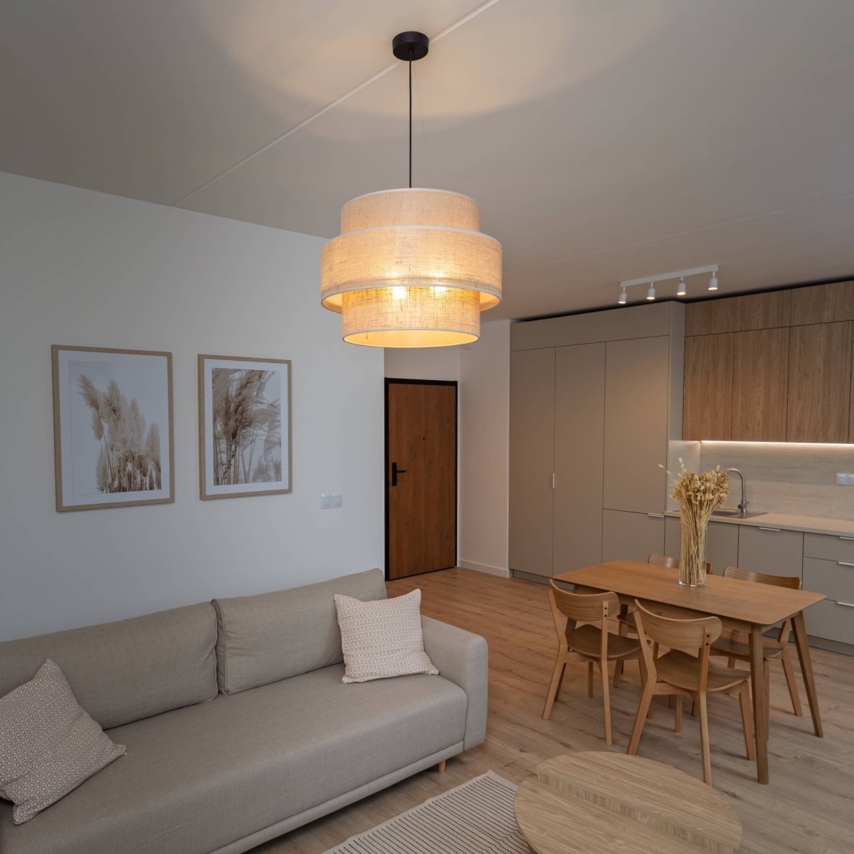 Lampa wisząca TK-Lighting CALISTO TKL5402 kolor - czarny - juta styl Nowoczesny  Boho