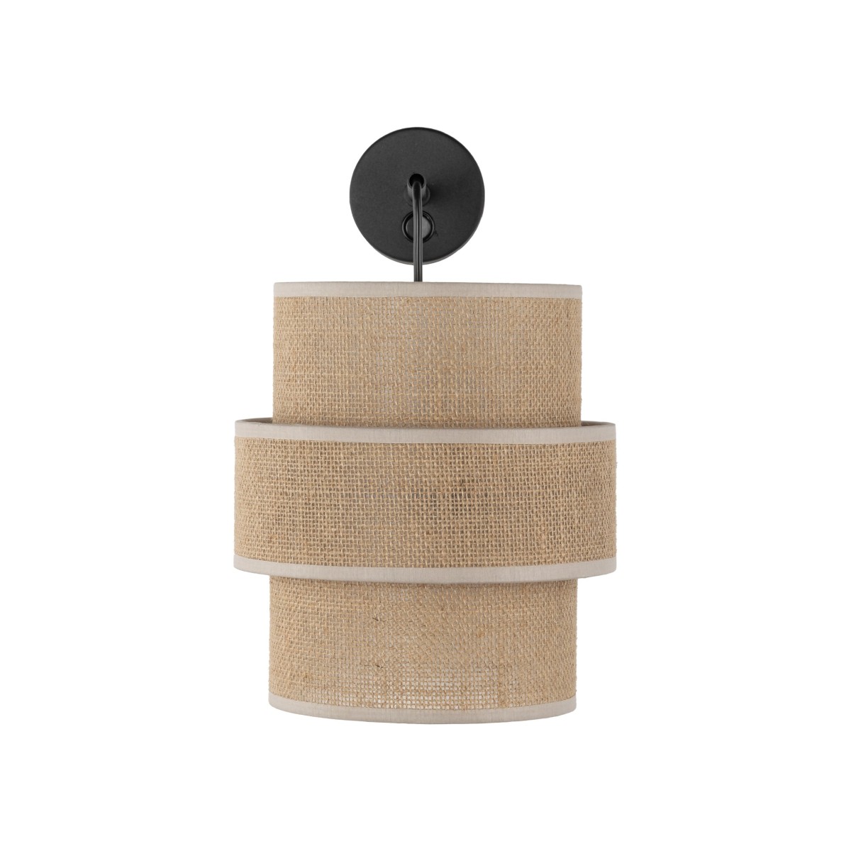 Kinkiet TK-Lighting CALISTO TKL5400 kolor - czarny - juta styl Nowoczesny  Boho