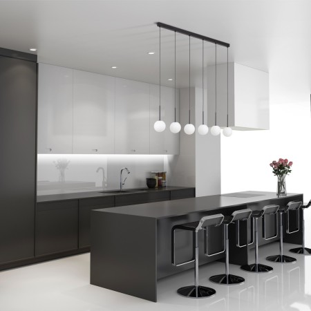 Lampa wisząca TK-Lighting MARTIN TKL4504  Lampa sufitowa kolor - czarny - biały styl Nowoczesny  Loftowy