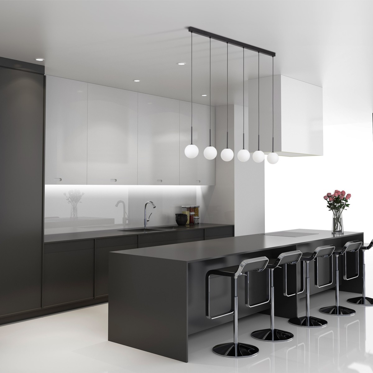 Lampa wisząca TK-Lighting MARTIN TKL4504  Lampa sufitowa kolor - czarny - biały styl Nowoczesny  Loftowy